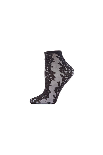Buy Animal Sheer Shortie Socks in Black Online Black