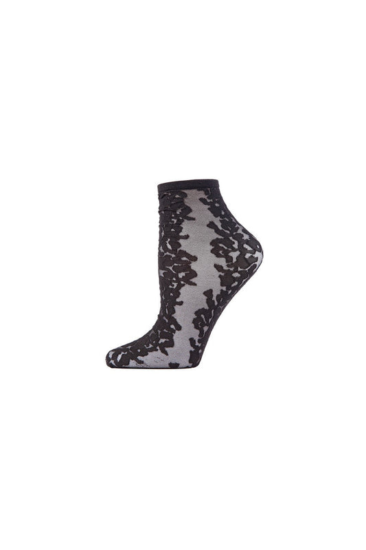 Buy Animal Sheer Shortie Socks in Black Online Black
