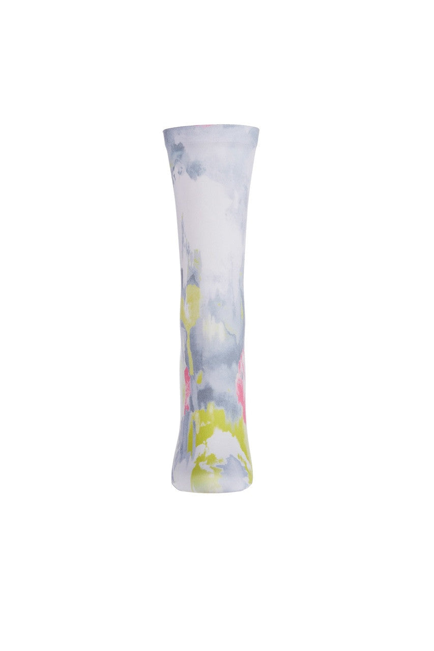 Buy Brushstroke Printed Crew Socks in Gray Online Gray