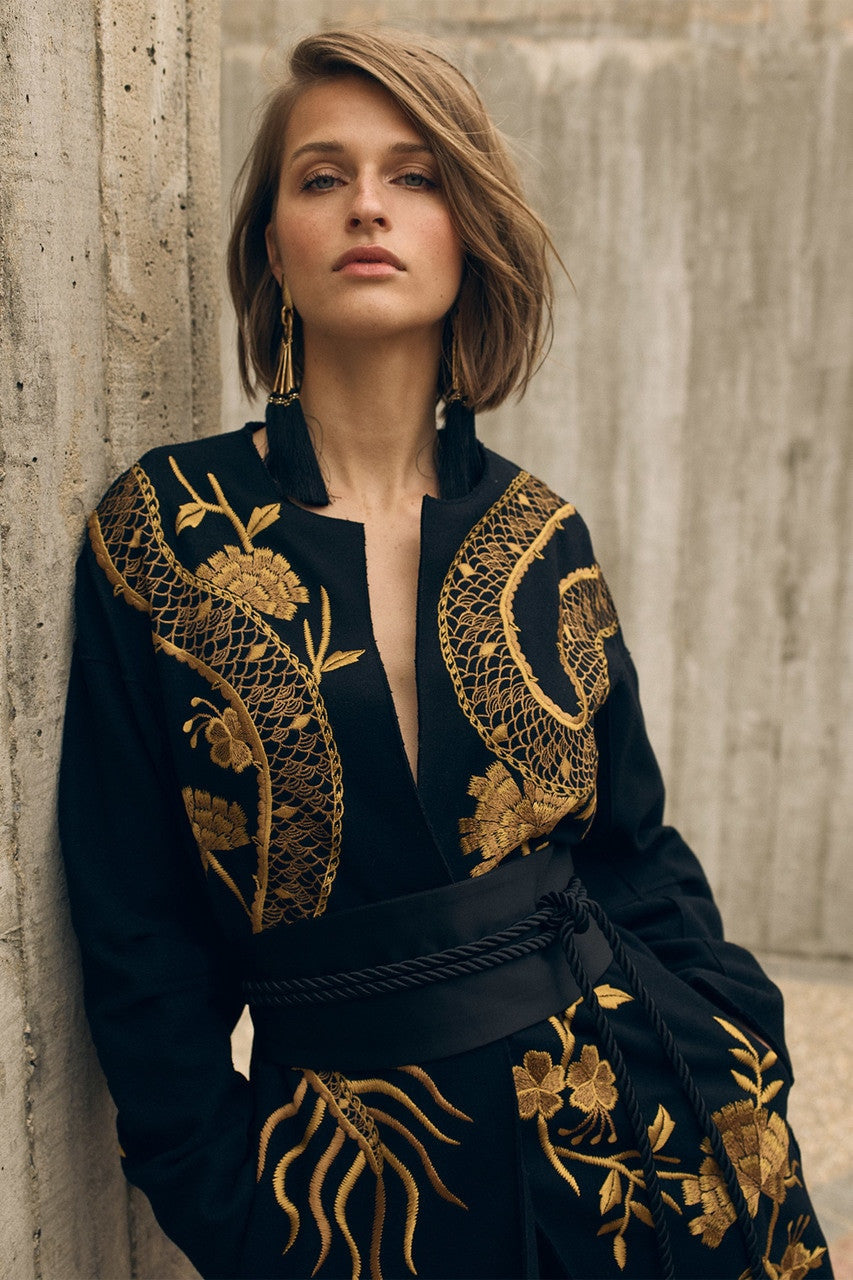 Buy Gold Plated Brass Tassel Clip Earrings in Gold Online Gold