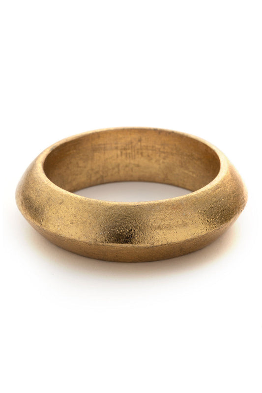 Buy Acacia Wood and Gold Plated Bangle Set in Antique Gold Online Antique Gold