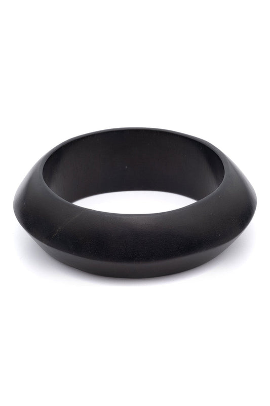 Buy Buffalo Horn Thin Bangle in Black Online Black
