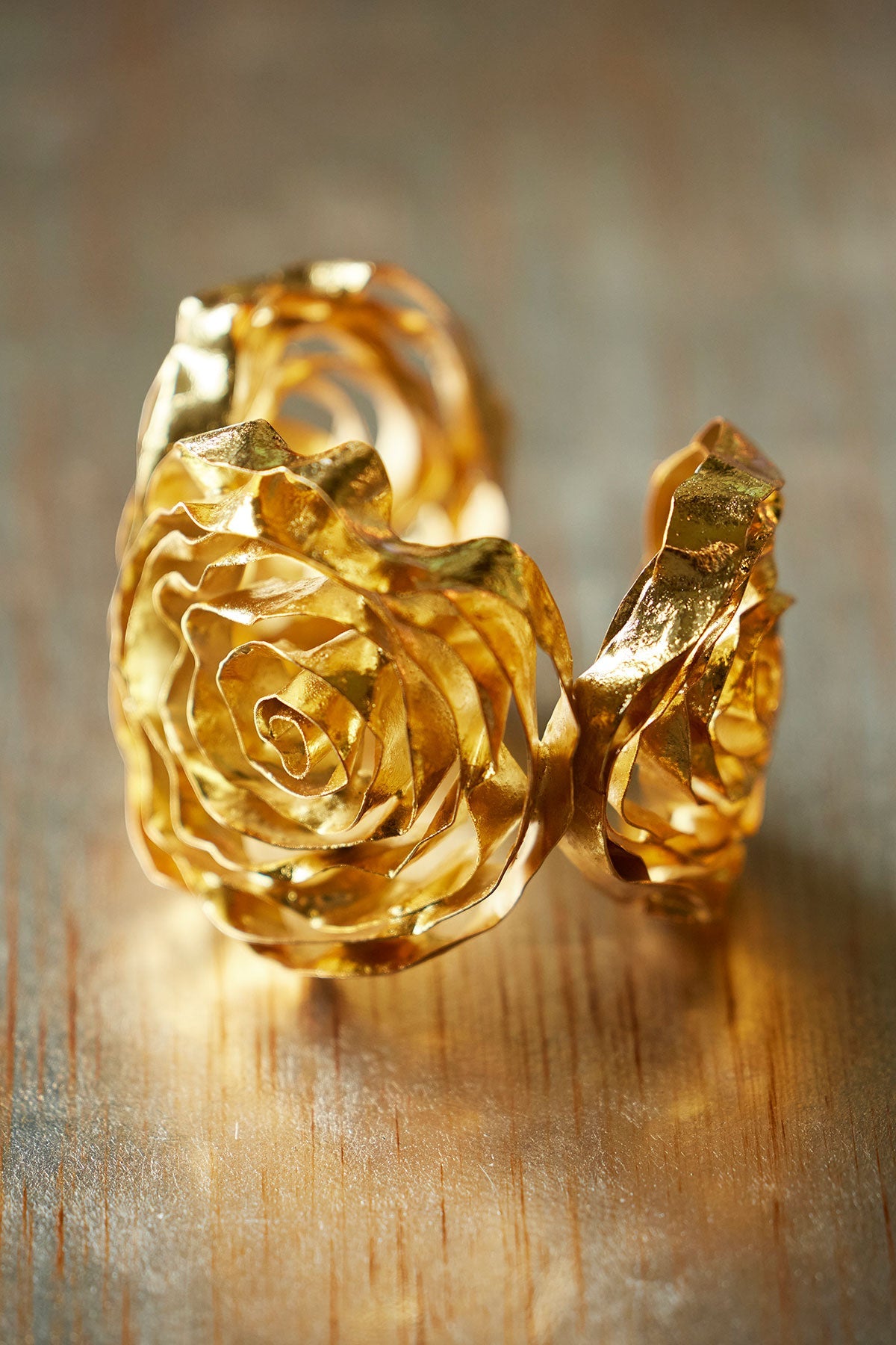 Rosette Gold Plated Bracelet Gold