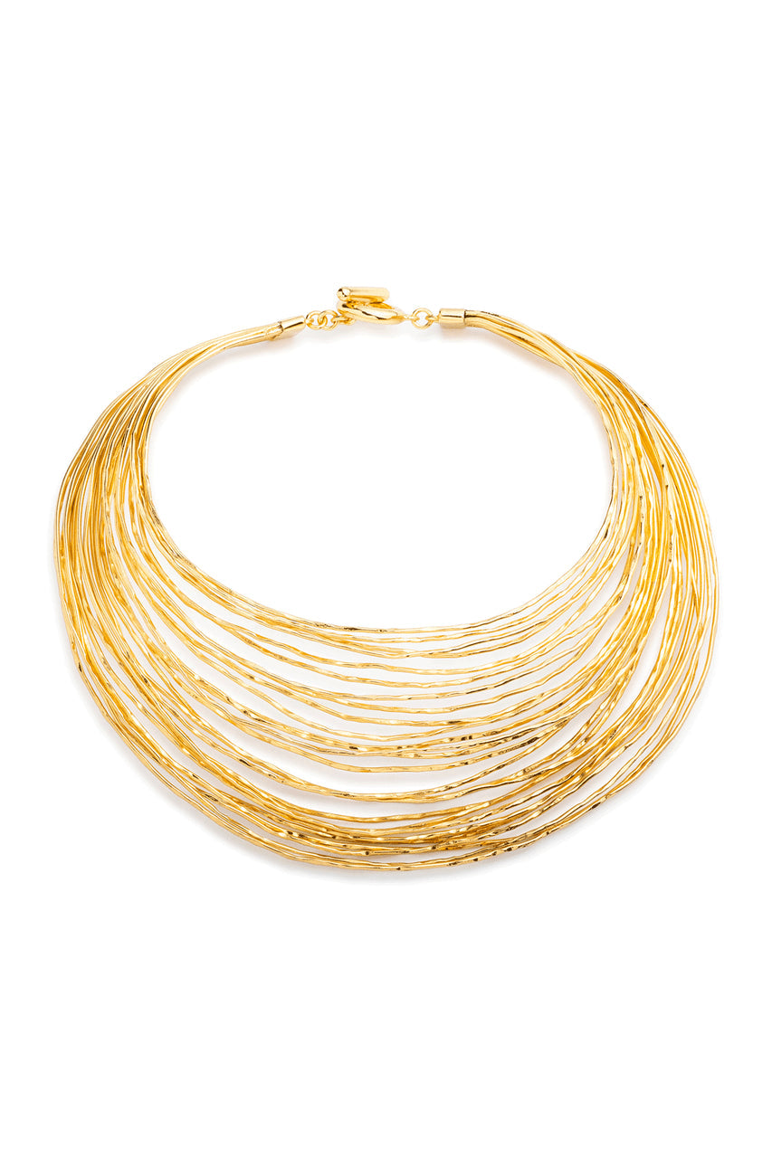 Buy Gold Brass Wire Necklace in Antique Gold Online Antique Gold
