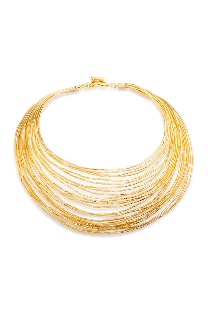 Buy Gold Brass Wire Necklace in Antique Gold Online Antique Gold