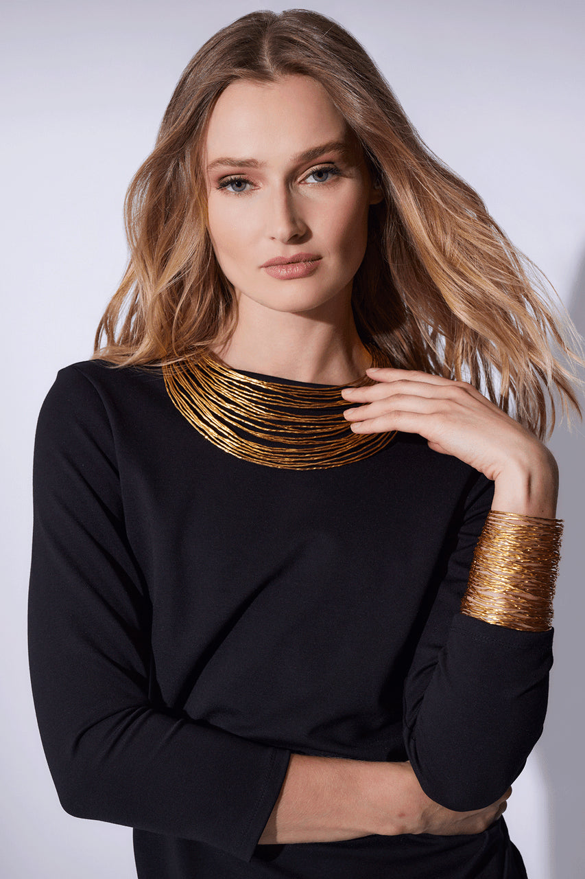 Buy Gold Brass Wire Necklace in Antique Gold Online Antique Gold