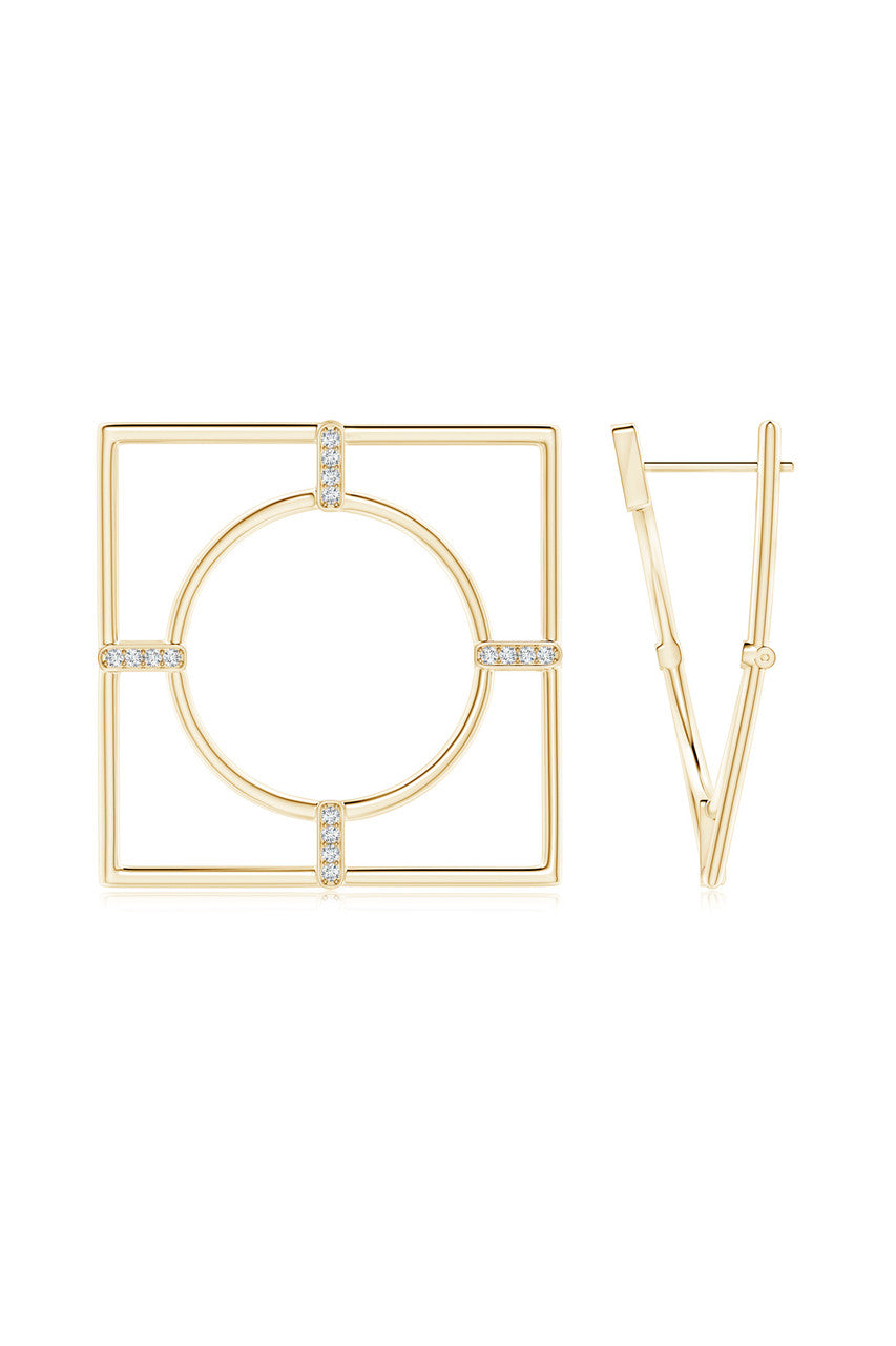 Buy Infinity 14K Gold Geometric Hoop Earrings in 14K Yellow Gold Online 14K Yellow Gold