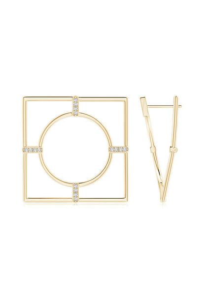 Buy Infinity 14K Gold Geometric Hoop Earrings in 14K Yellow Gold Online 14K Yellow Gold