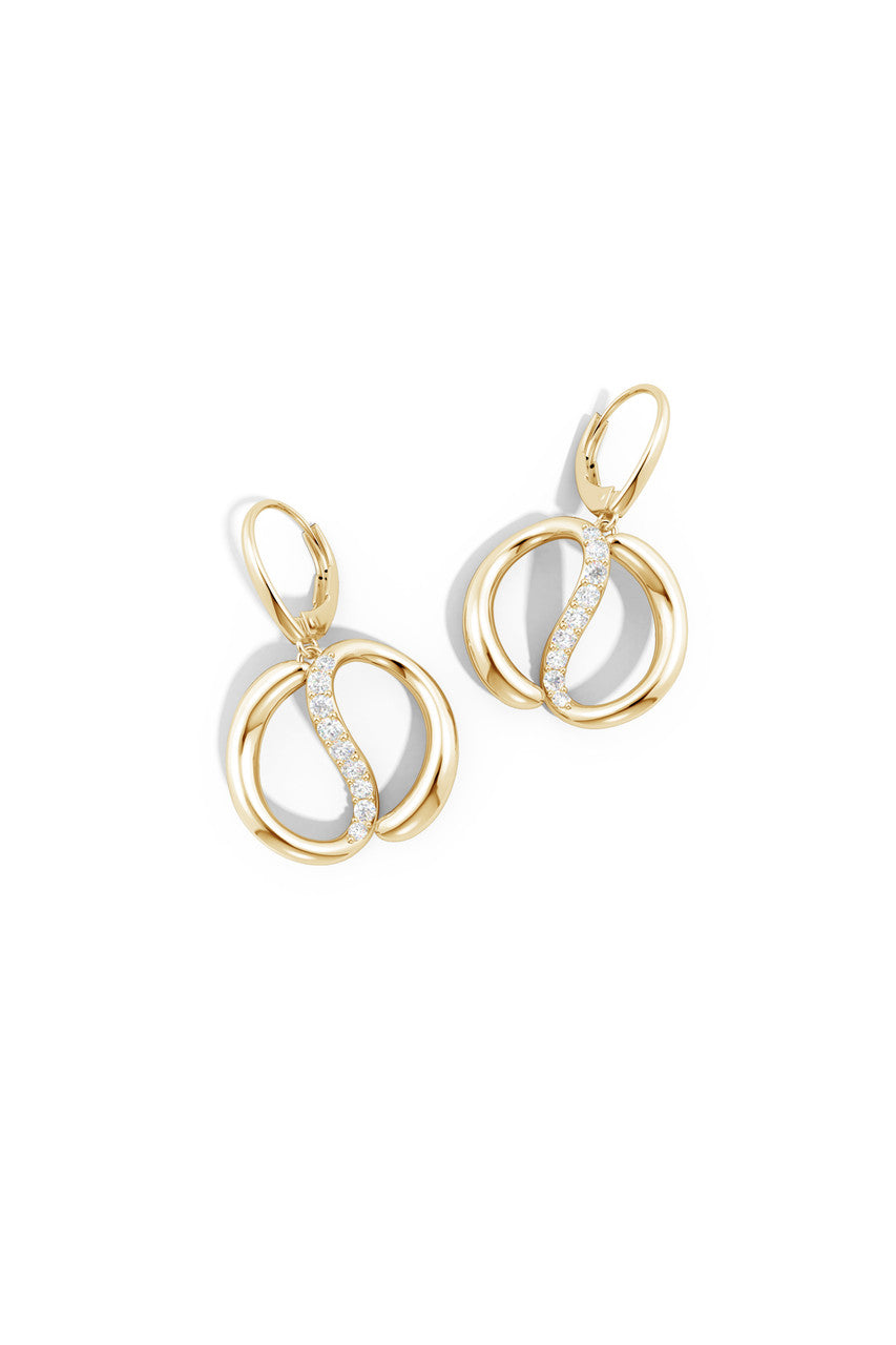 Buy Shangri-La Yin-Yang 14K Gold and Diamond Dangle Earrings in 14K Yellow Gold Online 14K Yellow Gold