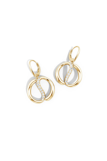 Buy Shangri-La Yin-Yang 14K Gold and Diamond Dangle Earrings in 14K Yellow Gold Online 14K Yellow Gold