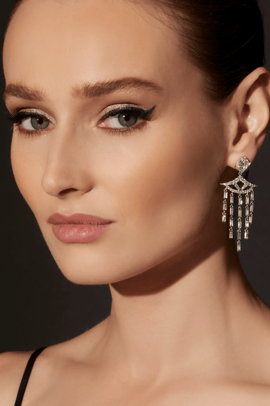 Buy Orient Express Lab-Grown 14K Gold & Diamond Statement Earrings in 14K White Gold Online 14K White Gold