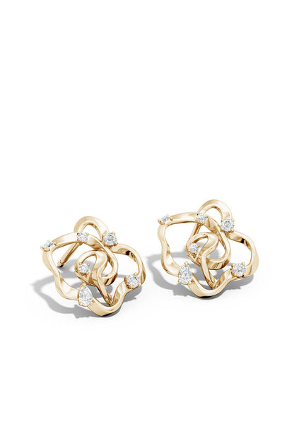 Buy Sakura 14k Scattered Diamond Stud Earrings in 14K Yellow Gold Online 14K Yellow Gold