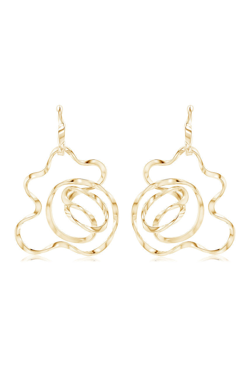Buy Sakura 14k Hoop Earrings in 14K Yellow Gold Online 14K Yellow Gold