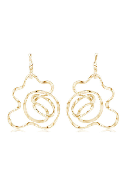 Buy Sakura 14k Hoop Earrings in 14K Yellow Gold Online 14K Yellow Gold