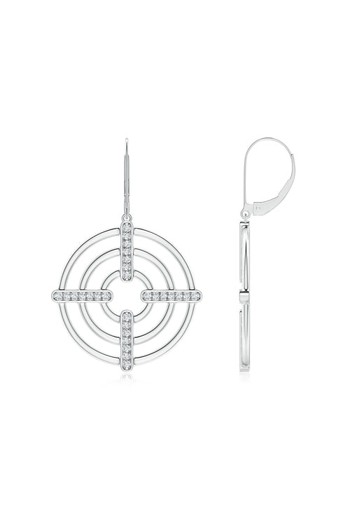 Buy Infinity Concentric Circle 14K Gold Earrings in 14K White Gold Online 14K White Gold