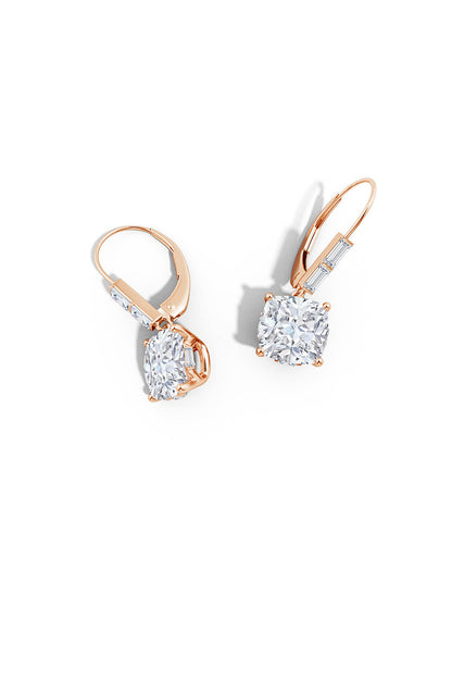 Buy Orient Express Lab-Grown 14K Gold Cushion Diamond Earrings in 14K Rose Gold Online 14K Rose Gold