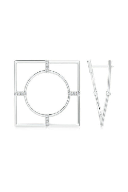 Buy Infinity 14K Gold Geometric Hoop Earrings in 14K White Gold Online 14K White Gold