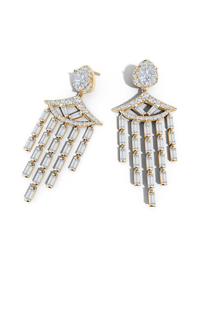 Buy Orient Express Lab-Grown 14K Gold & Diamond Statement Earrings in 14K Yellow Gold Online 14K Yellow Gold