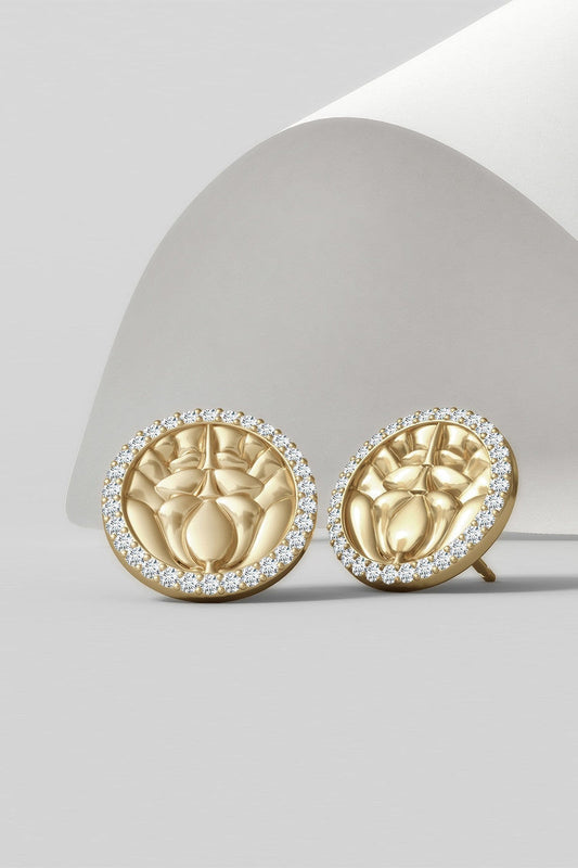Buy Kamon 14k Diamond Stud Earrings in 14K Yellow Gold/Diamonds Online 14K Yellow Gold/Diamonds
