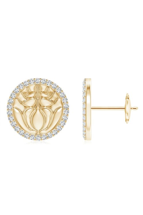 Buy Kamon 14k Diamond Stud Earrings in 14K Yellow Gold/Diamonds Online 14K Yellow Gold/Diamonds