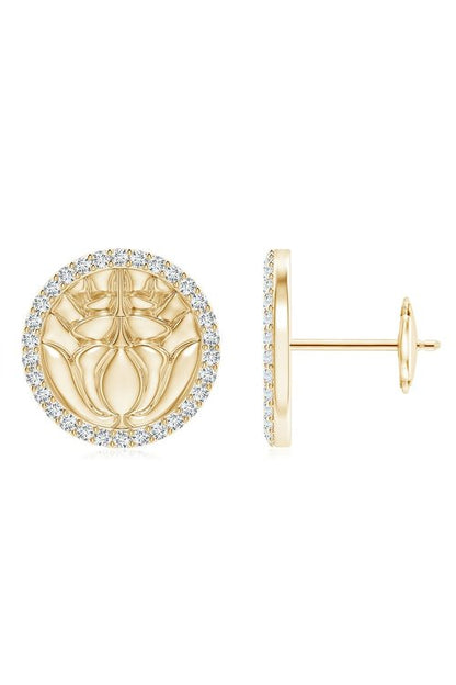Buy Kamon 14k Diamond Stud Earrings in 14K Yellow Gold/Diamonds Online 14K Yellow Gold/Diamonds
