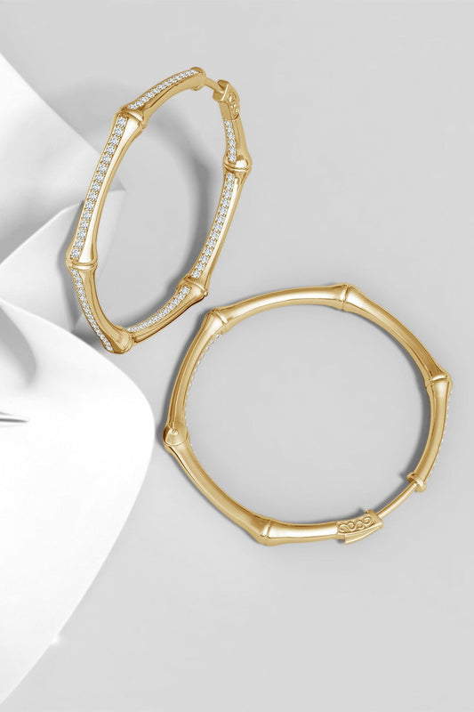 Buy Indochine 14k Small Pave Diamond Full Circle Hoops in 14K Yellow Gold Online 14K Yellow Gold
