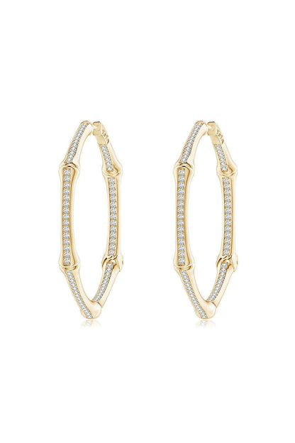 Buy Indochine 14k Small Pave Diamond Full Circle Hoops in 14K Yellow Gold Online 14K Yellow Gold