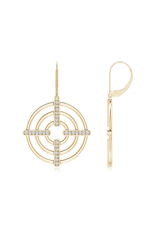 Buy Infinity Concentric Circle 14K Gold Earrings in 14K Yellow Gold Online 14K Yellow Gold