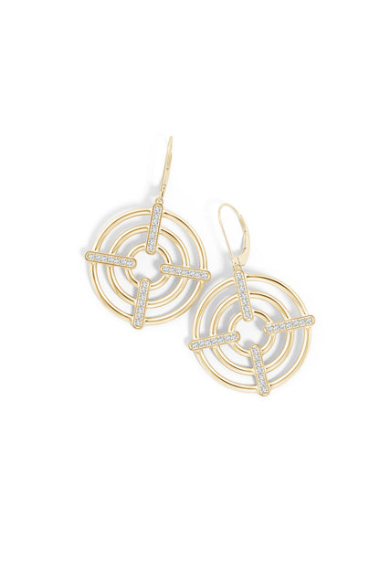 Buy Infinity Concentric Circle 14K Gold Earrings in 14K Yellow Gold Online 14K Yellow Gold