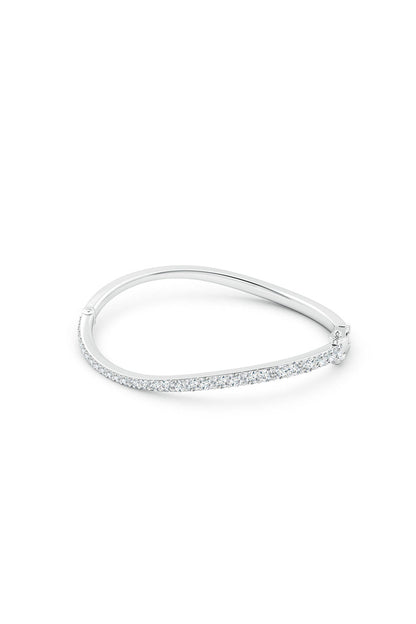 Buy Shangri-La Brushstroke 14K Gold and Diamond Full Bracelet in 14K White Gold Online 14K White Gold