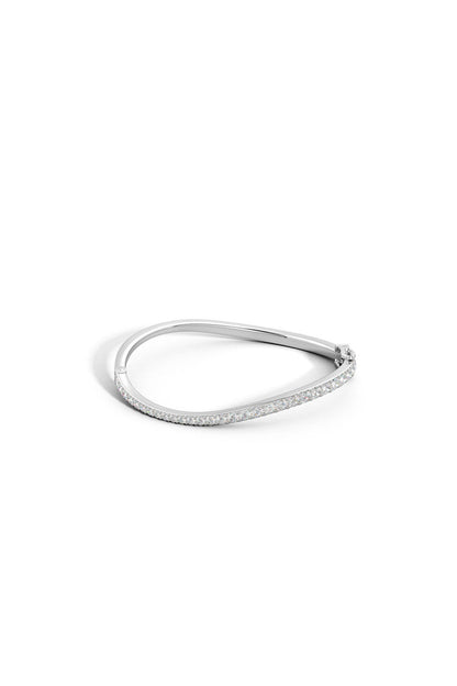 Buy Shangri-La Brushstroke 14K Gold and Diamond Full Bracelet in 14K White Gold Online 14K White Gold