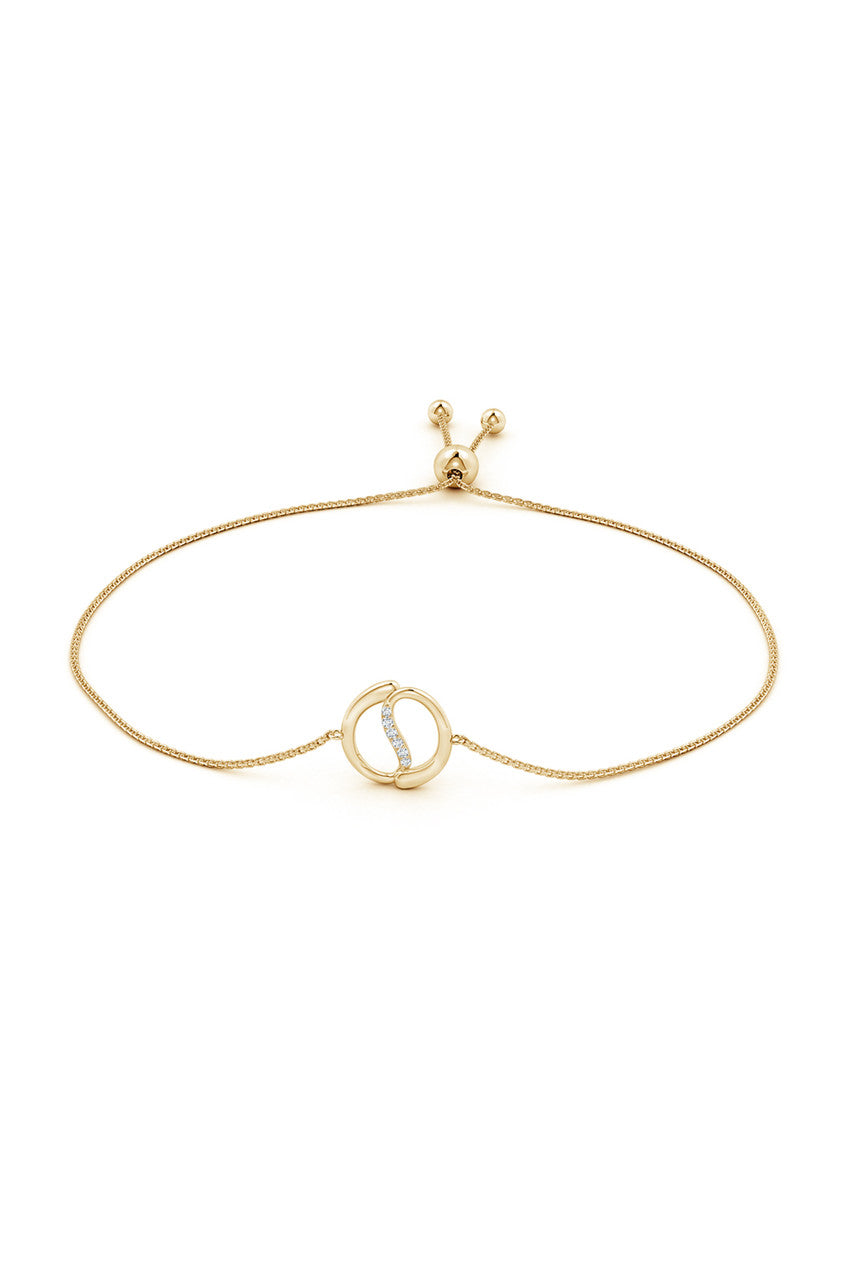 Buy Shangri-La Yin-Yang 14K Gold and Diamond Bolo Bracelet in 14K Yellow Gold Online 14K Yellow Gold