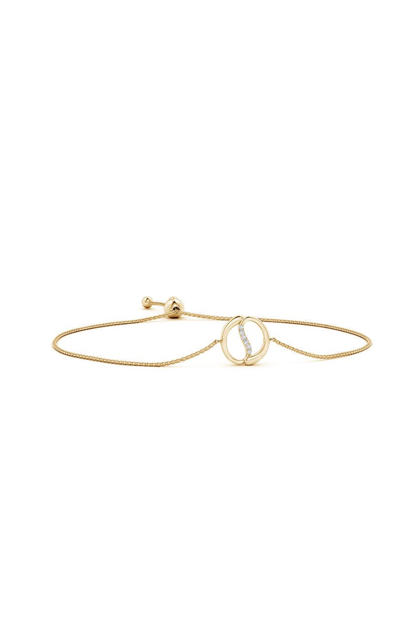 Buy Shangri-La Yin-Yang 14K Gold and Diamond Bolo Bracelet in 14K Yellow Gold Online 14K Yellow Gold