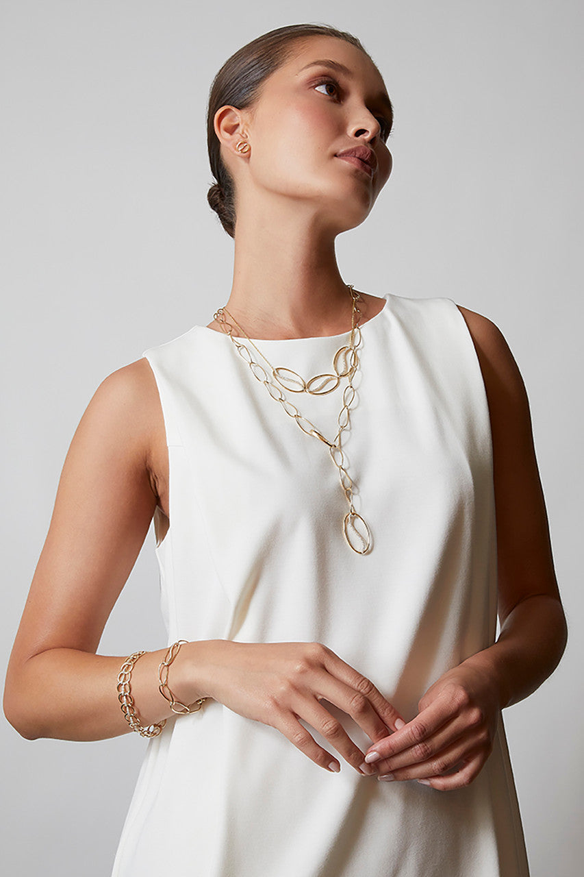 Buy Shangri-La Elliptical Yin-Yang 14K Gold and Diamond Link Bracelet in 14K Yellow Gold Online 14K Yellow Gold