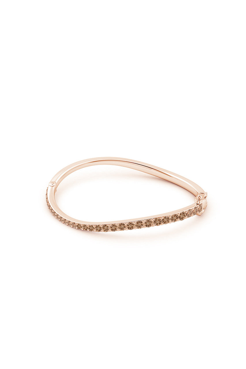 Buy Shangri-La Brushstroke 14K Gold and Coffee Diamond Full Bracelet in 14K Rose Gold Online 14K Rose Gold