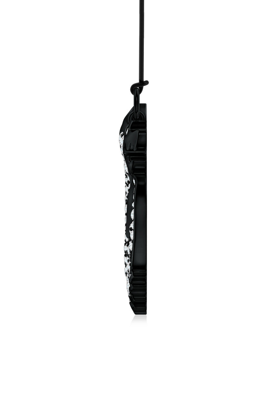 Buy Dragon Lab-Grown Diamond Silver Pendant Necklace in Midnight Silver Online Midnight Silver
