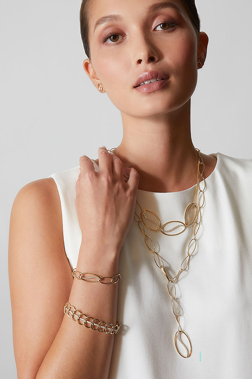 Buy Shangri-La Elliptical Yin-Yang 14K Gold and Diamond Trio Necklace in 14K Yellow Gold Online 14K Yellow Gold