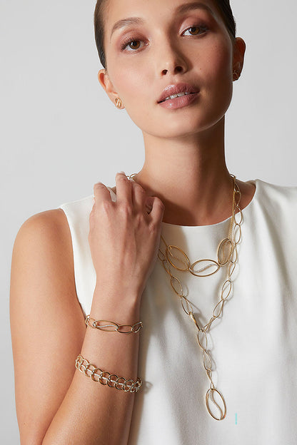 Buy Shangri-La Elliptical Yin-Yang 14K Gold and Diamond Trio Necklace in 14K Yellow Gold Online 14K Yellow Gold