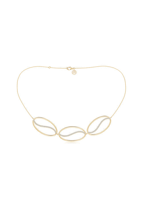 Buy Shangri-La Elliptical Yin-Yang 14K Gold and Diamond Trio Necklace in 14K Yellow Gold Online 14K Yellow Gold