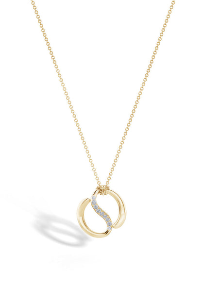 Buy Shangri-La Yin-Yang 14K Gold and Diamond Knot Chain Pendant Necklace in 14K Yellow Gold Online 14K Yellow Gold