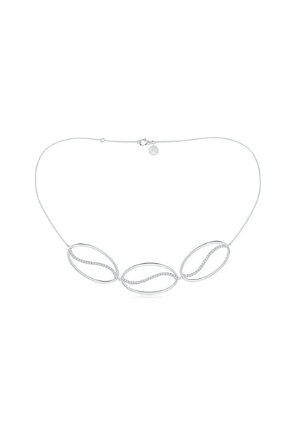 Buy Shangri-La Elliptical Yin-Yang 14K Gold and Diamond Trio Necklace in 14K White Gold Online 14K White Gold