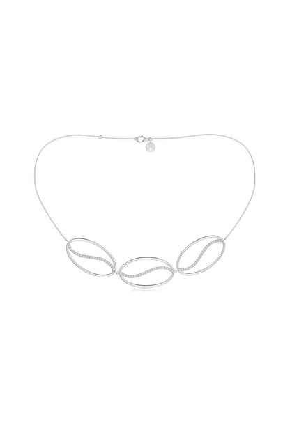Buy Shangri-La Elliptical Yin-Yang 14K Gold and Diamond Trio Necklace in 14K White Gold Online 14K White Gold