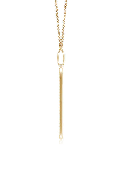 Buy Shangri-La Elliptical Yin-Yang 14K Gold and Diamond Pendant Necklace in 14K Yellow Gold Online 14K Yellow Gold