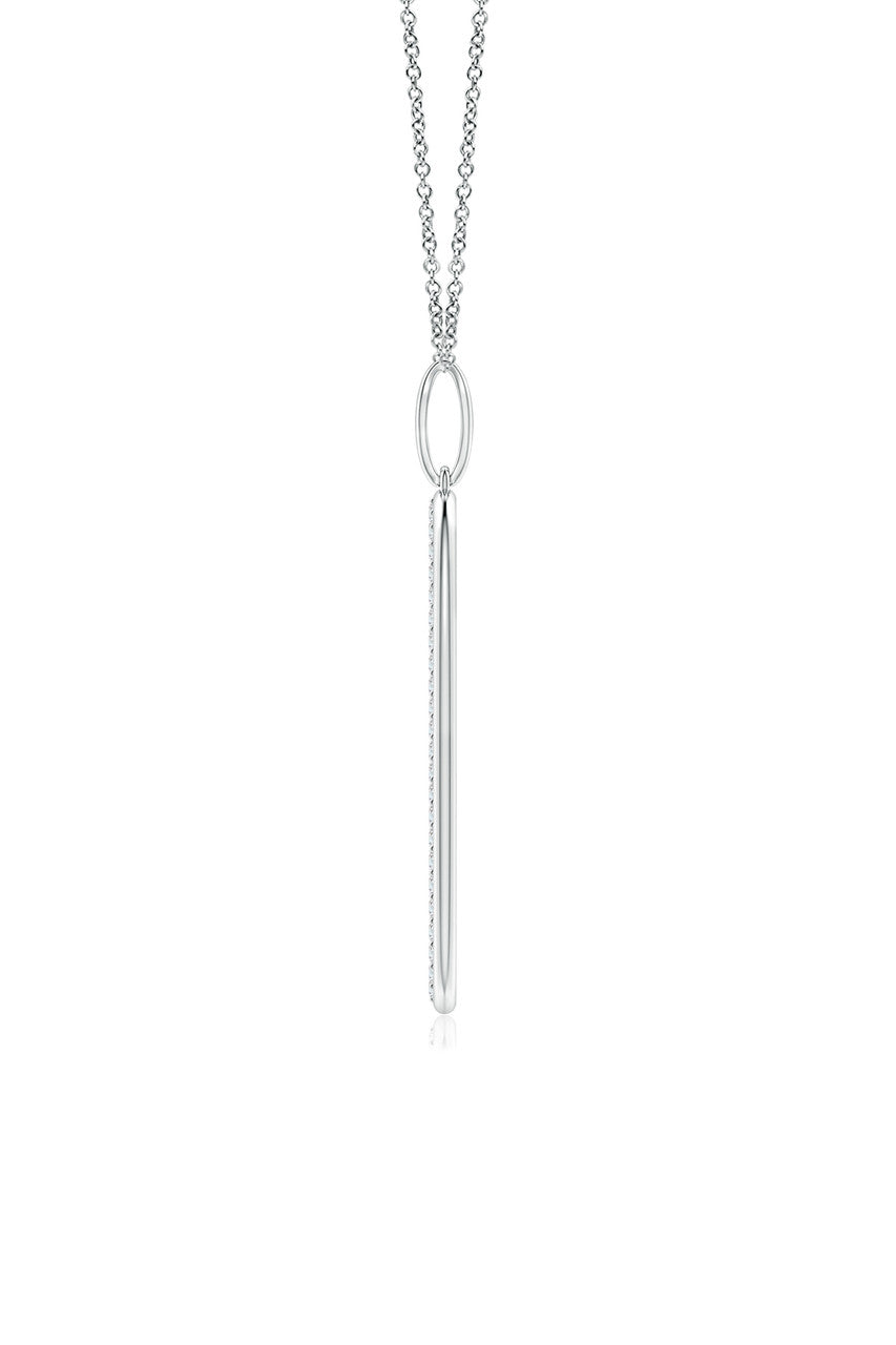 Buy Shangri-La Elliptical Yin-Yang 14K Gold and Diamond Pendant Necklace in 14K White Gold Online 14K White Gold