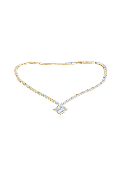 Buy Orient Express Lab-Grown 14K Gold & Cushion Diamond Statement Necklace in 14K Yellow Gold Online 14K Yellow Gold