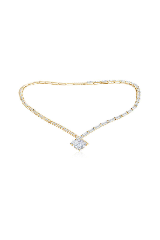 Buy Orient Express Lab-Grown 14K Gold & Cushion Diamond Statement Necklace in 14K Yellow Gold Online 14K Yellow Gold