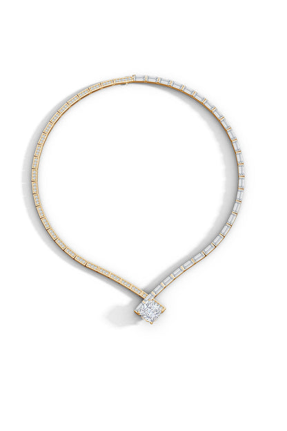 Buy Orient Express Lab-Grown 14K Gold & Cushion Diamond Statement Necklace in 14K Yellow Gold Online 14K Yellow Gold