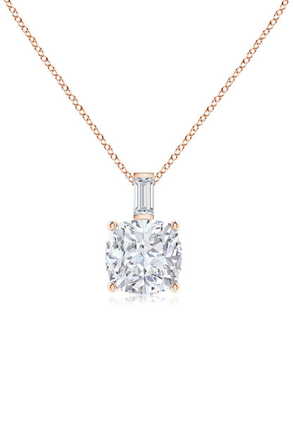 Buy Orient Express Lab-Grown 14K Gold & Cushion Diamond Pendant Necklace in 14K Rose Gold Online 14K Rose Gold