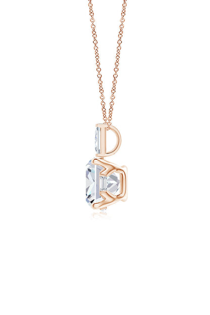 Buy Orient Express Lab-Grown 14K Gold & Cushion Diamond Pendant Necklace in 14K Rose Gold Online 14K Rose Gold