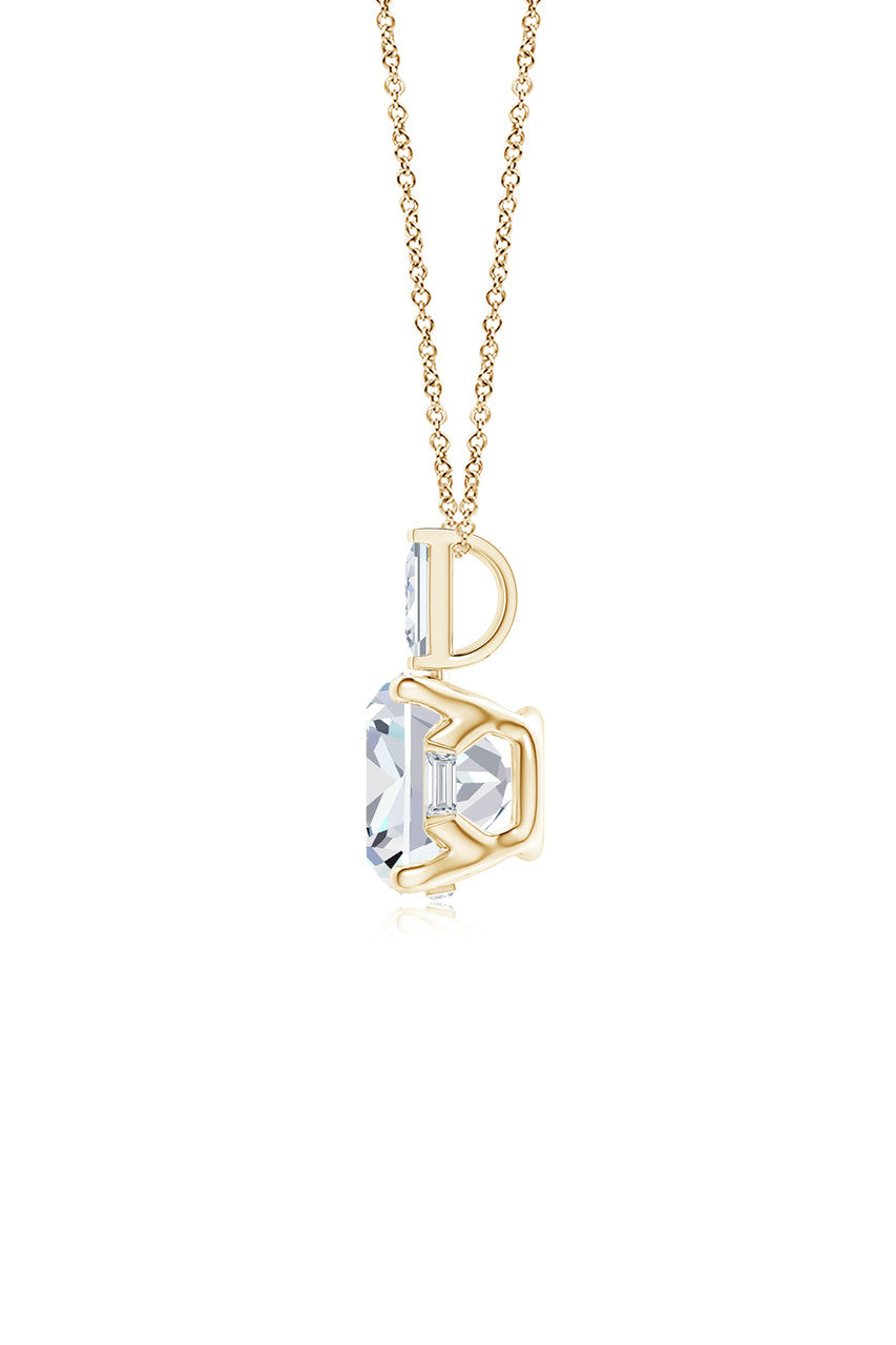 Buy Orient Express Lab-Grown 14K Gold & Cushion Diamond Pendant Necklace in 14K Yellow Gold Online 14K Yellow Gold